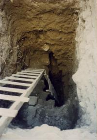 Excavation of the latrine, Jerusalem. Photo: Hui-Yuan Yeh