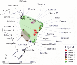 Location of sandflies whose songs have been analysed. From  Vigoder et al. https://www.parasitesandvectors.com/content/8/1/290#B11 