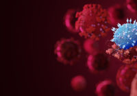 Micro Coronavirus(covid-19) cell delta plus variant,B.1.1.529 omicron,b.1640.1.COVID 19 Delta plus variant Sars ncov 2 2021.Mutated coronavirus SARS-CoV-2 flu disease pandemic,3D render illustration