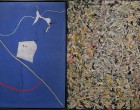 (Left) NYC - Metropolitan Musem of Art - Joan Miró's Circus Horse (Right) Jackson Pollock, White Light, 1954 (att. Sharon Mollerus)